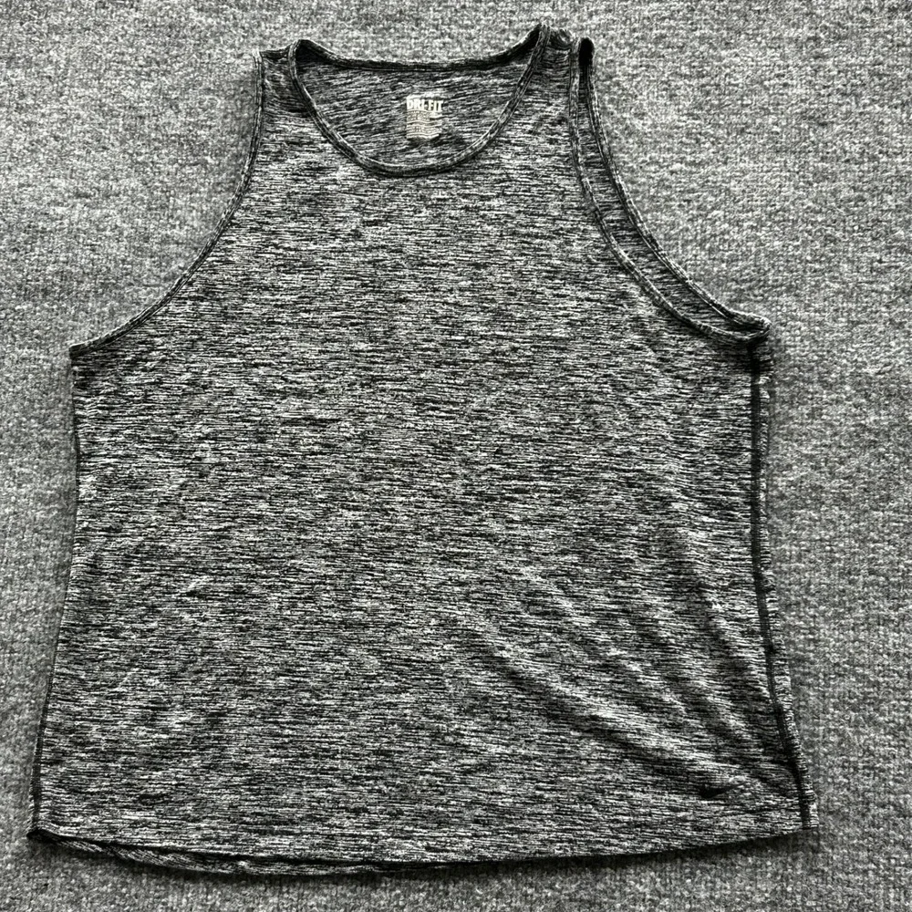 Nike Tank Top Womens Size L Gray Space Dye Dri-Fit Regular Fit Sleeveless Gym